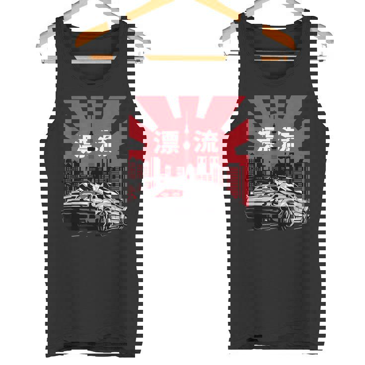 Artes Japonesas Fórmula Coche De Carreras Suzuka Pista Carrera Anime Camiseta sin mangas