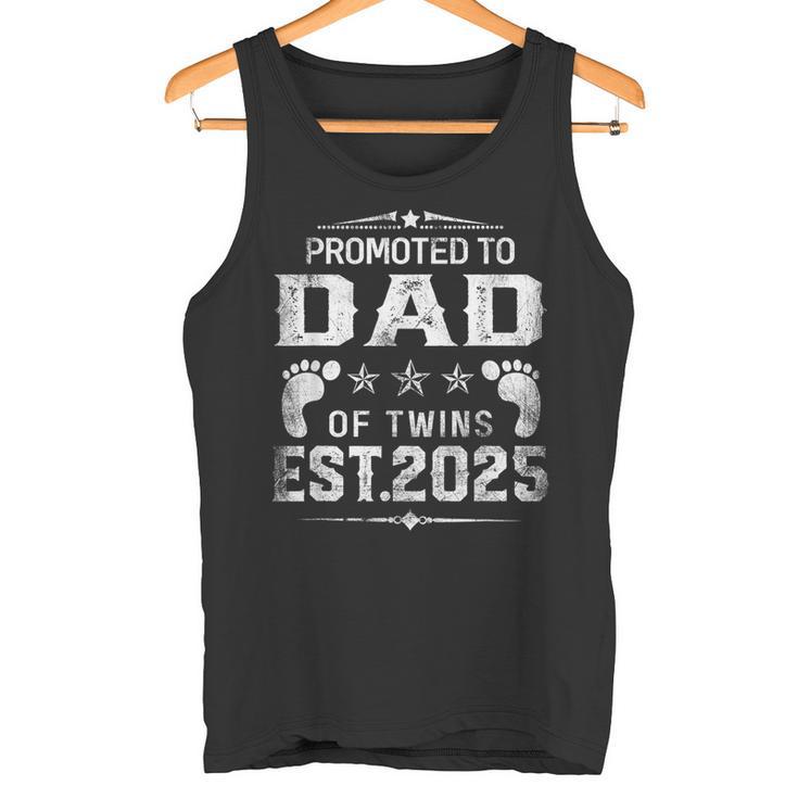 Ascendido A Papá De Gemelos 2025 Día Del Padre Nuevo Papá Camiseta sin mangas