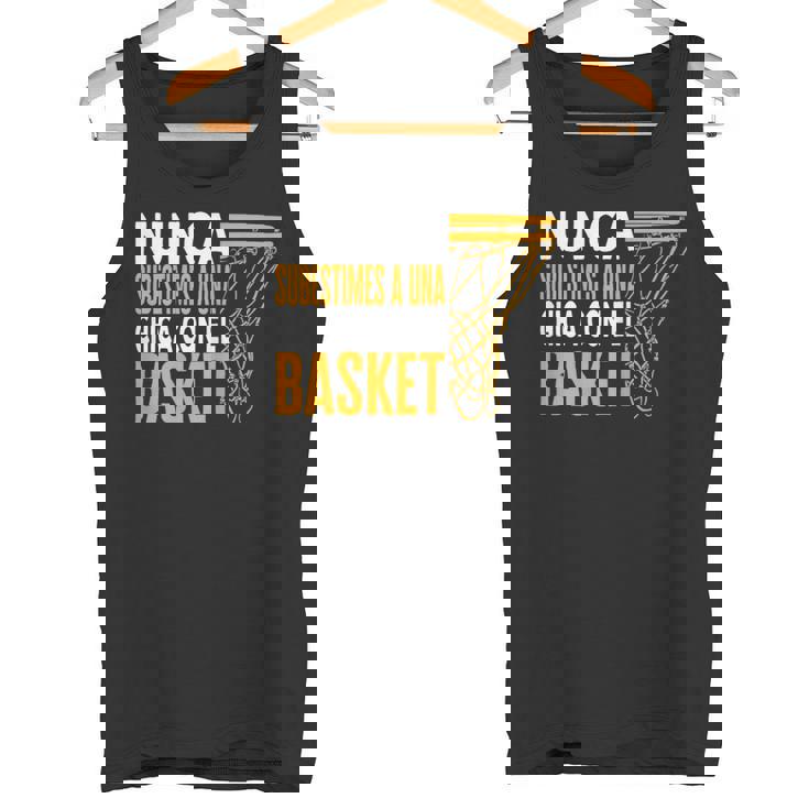 Baloncesto Una Chica Con El Basket Divertido Basketball Camiseta sin mangas