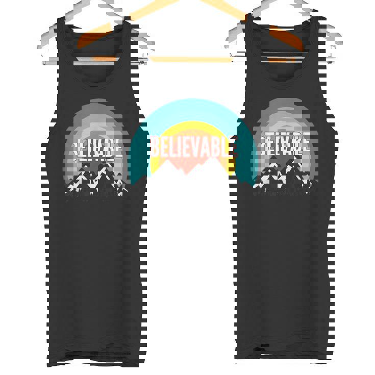 Believable Vintage Retro Sunset Tank Top