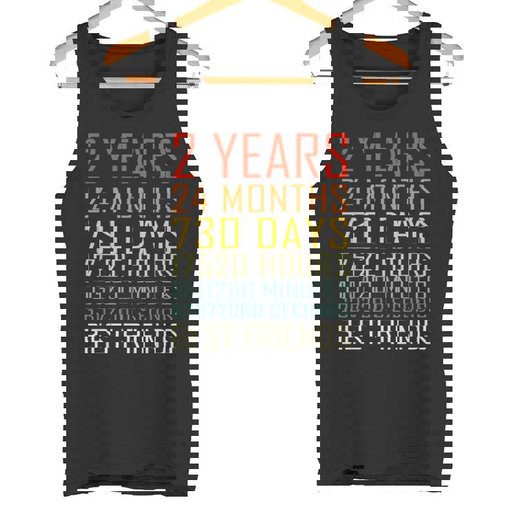 Best Friends Vintage 2 Years Friendship Anniversary Tank Top