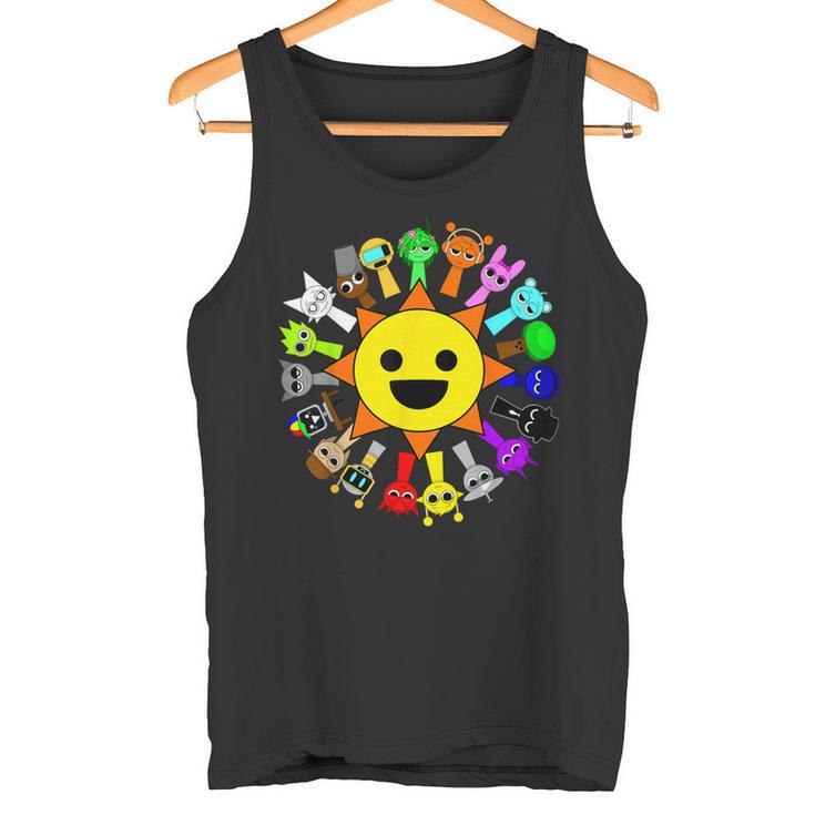 All Best Sprunki Toys Around Mr Sun Tank Top