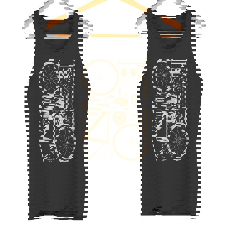 Bicicleta Anatomía Ciclismo Ciclista Ciclista Camiseta sin mangas