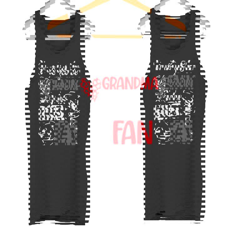 Her Biggest Fan Gymnastics Grandma Of A Gymnast Grandmother Tank Top
