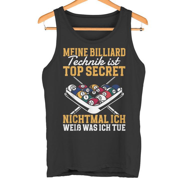 Billiard Technique Is Top Secret Tank Top