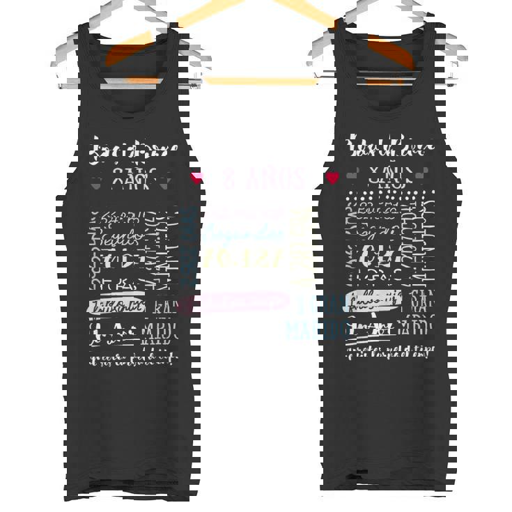Bodas De Bronce 8 Años Aniversario De Boda Regalo Camiseta sin mangas