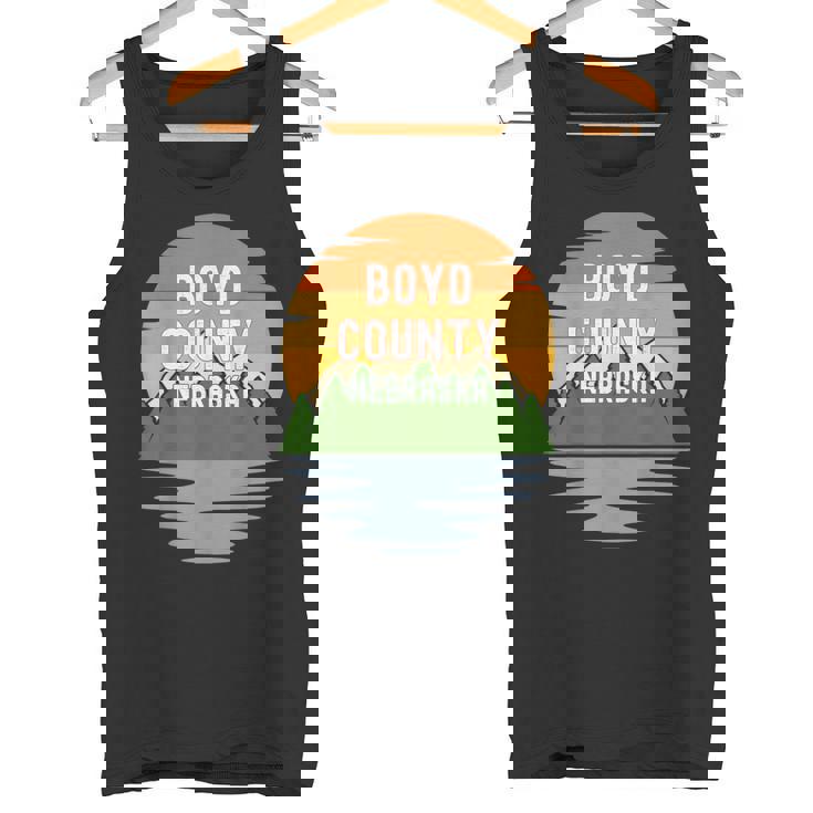From Boyd County Nebraska Vintage Sunset Tank Top