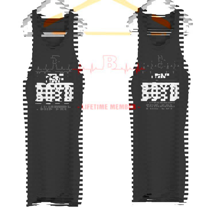 Boyd Surname Last Name Family Team Boyd Lifetime Member Tank Top