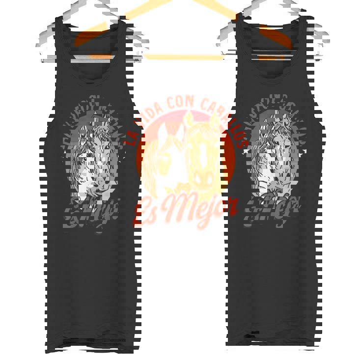 Caballo Montar Laida Con Caballos Es Mejor Camiseta sin mangas