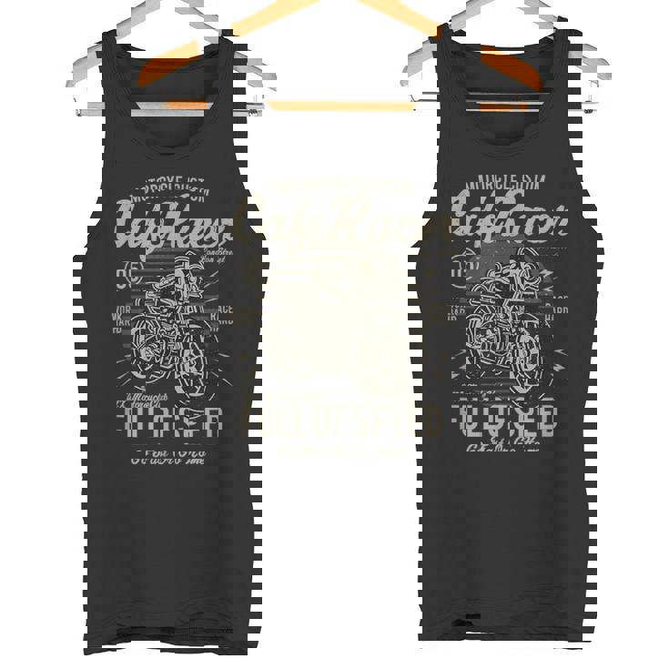 Cafe Racer Moto Full Of Speed Oldschoolintage Camiseta sin mangas