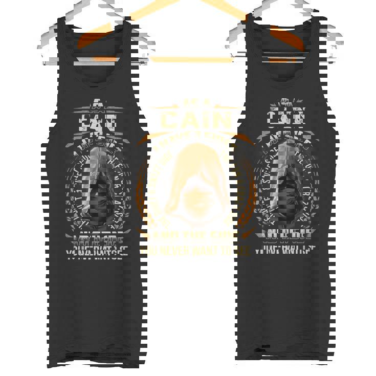 As a CAIN I Have 3 Sides Ninja Custom Name Birthday Gift Tank Top