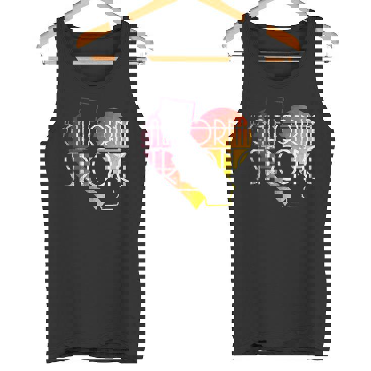 California Fuerte Corazón Camiseta sin mangas
