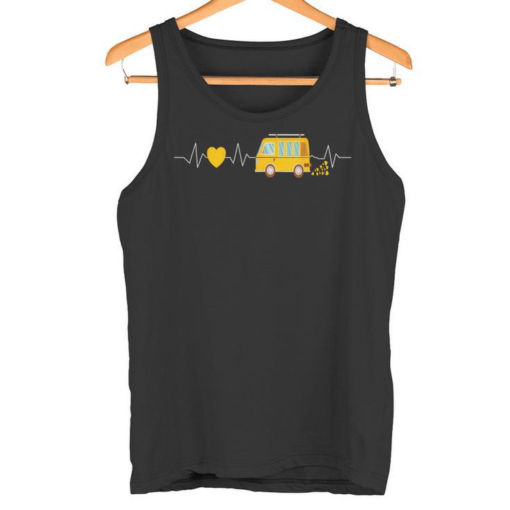 Campingan Boxenwagen Heartbeat Ecg Camper Tank Top