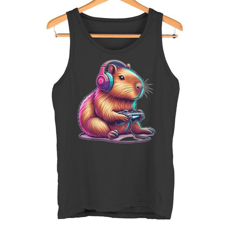 Capybara Gamer ideo Games Lovers Tank Top