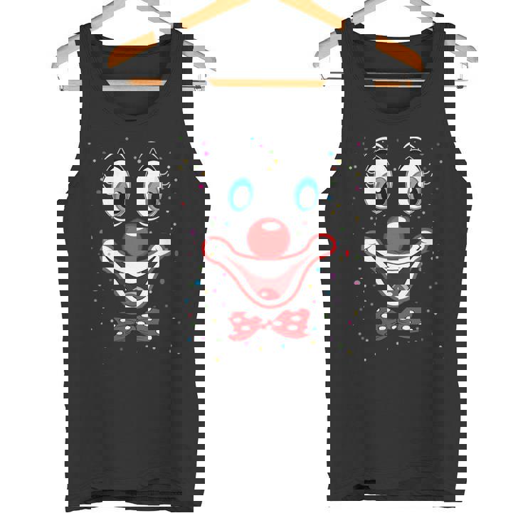 Carnival Costume Fancy Dress Costume Clown Confetti With-Neck Tank Top