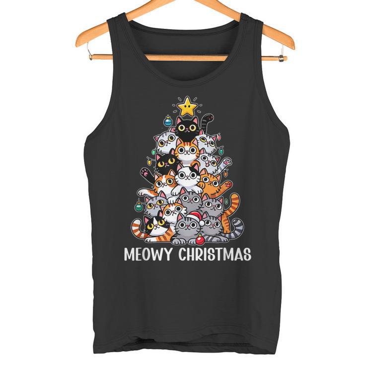 Cat Christmas Cat Christmas Tank Top