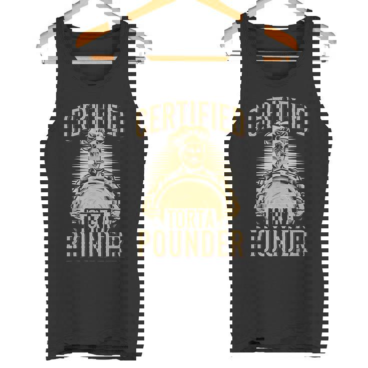 Certified Torta Pounder Quote Retro Latino Mexican Tank Top