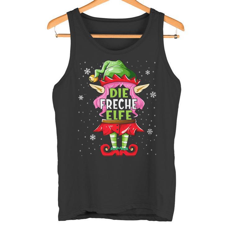 Cheeky Elf Outfit Christmas Family Christmas Tank Top