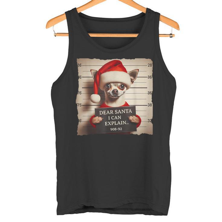 Chihuahua Dog Christmas Retro Christmas Tank Top