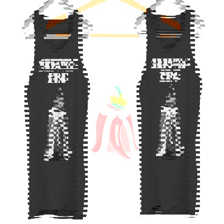 Chipotle King Camisa Para Hombre Chipotle Lover Chipotle Mexicano Sin Mangas Camiseta sin mangas