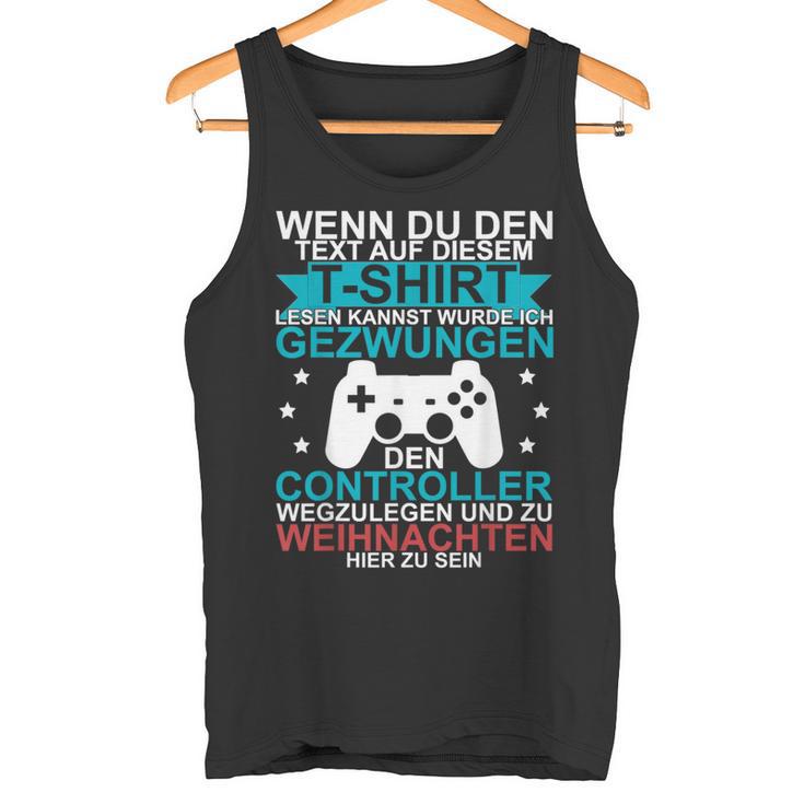 Christmas Gamer Gaming Tank Top