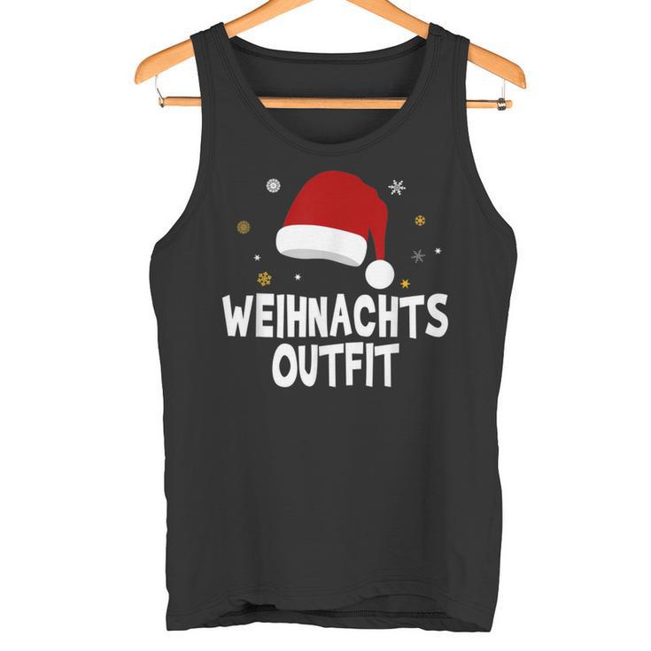 Christmas Outfit Santa Hat Christmas Tank Top