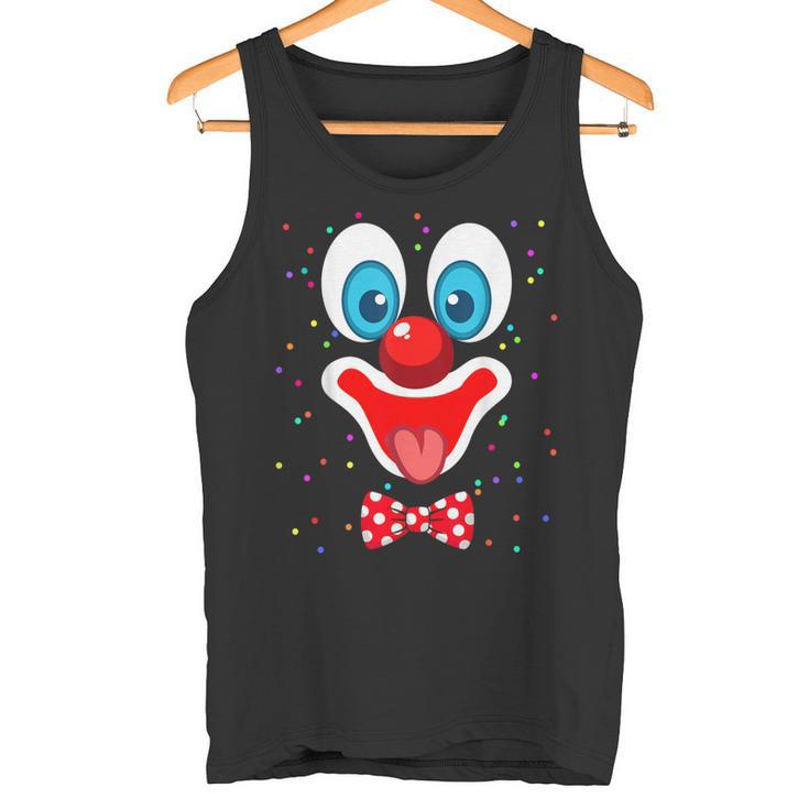 Clown Face Costume For Carnival Fancy Dress Clown Costume Tank Top