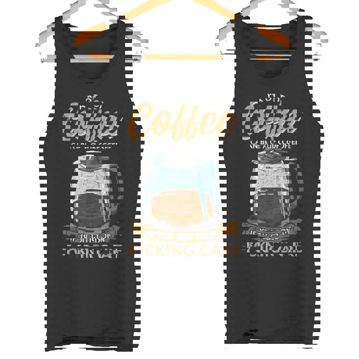 Coffee Mood Lover Sarcastic Bean Juice I Need Caffeine Tank Top