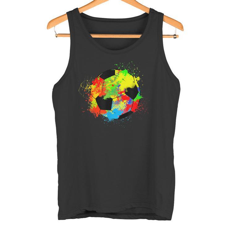 Colourful Football Ball Tank Top