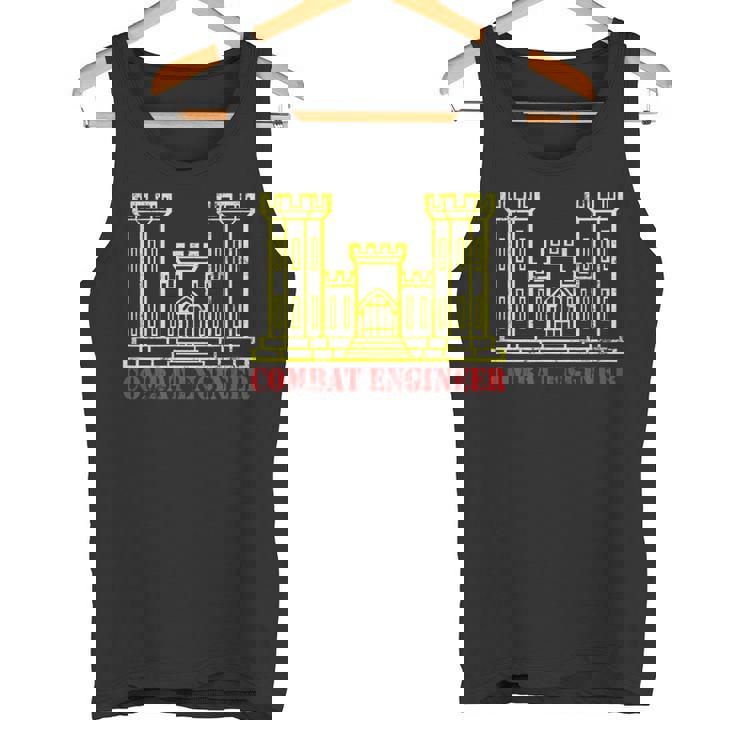 Combat Engineer Veteran Shirt For Men Military Patriotic Tank Top