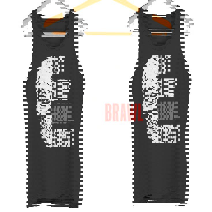 Comer Dormir Brawl Repetir Divertidoideo Gamer Gaming Camiseta sin mangas