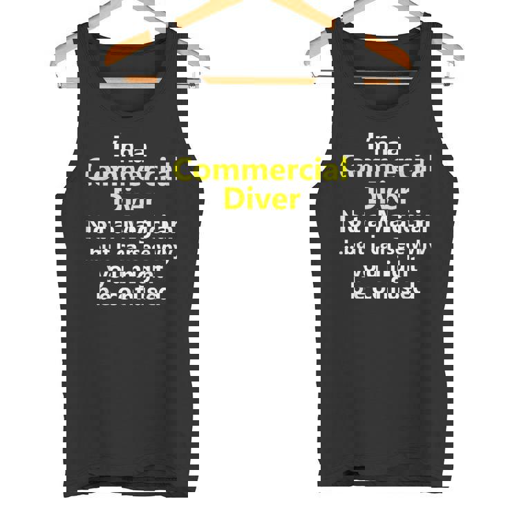 Commercial Diver Job Career Diving Scuba Deep Sea Tank Top