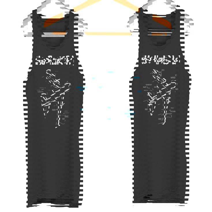 Cómouelan Los Aviones Ingeniero Aeroespacial Ingeniería Aeronáutica Camiseta sin mangas