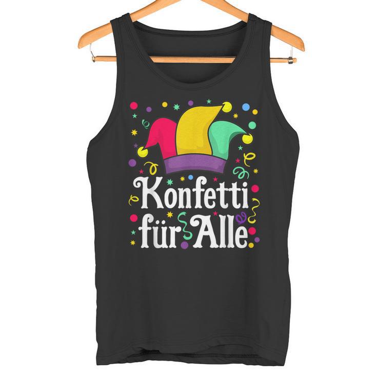 Confetti And Fool Cap Carnival Costume Tank Top