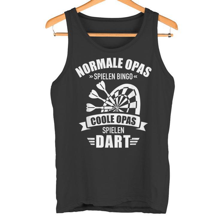 Cool Grandpa Play Dart Saying For Dart Player Tank Top