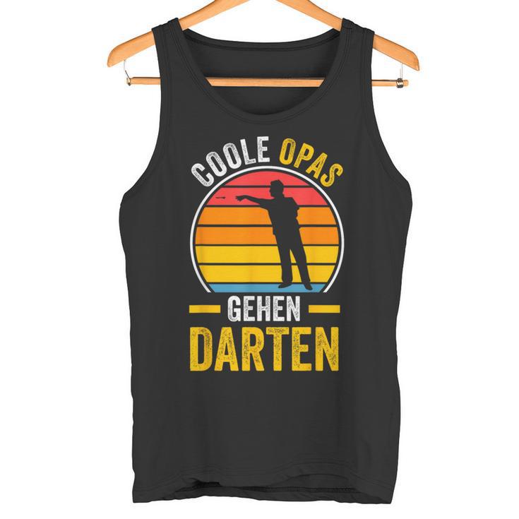 Cool Opas Going Dart Grandpa Dart Tank Top