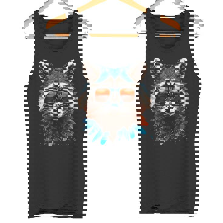 Cool Raccoon Tank Top | Fun Graphic Tee for Nature Lovers