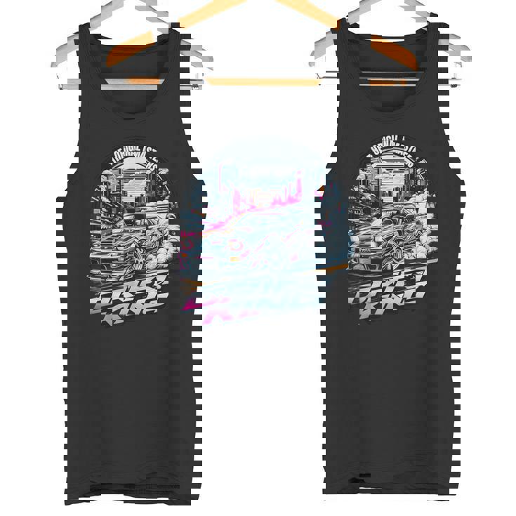 Cool Racingintage Japonés Jdm Tokio Japón Drift Race Car Camiseta sin mangas