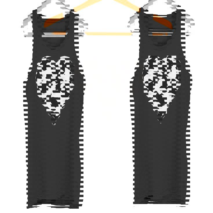 Corazón En Patrón Deaca Manchas Deaca Camiseta sin mangas