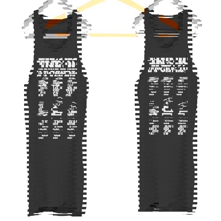 Cosas Que Hago En Mi Tiempo Libre Idea De Regalos Para Amantes De Los Coches Car Guy Camiseta sin mangas