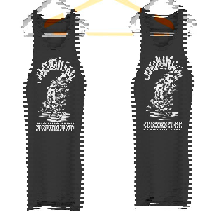 Cowboy Raccoon Tank Top for Fun Quirky Style | Unisex | Casual Wear