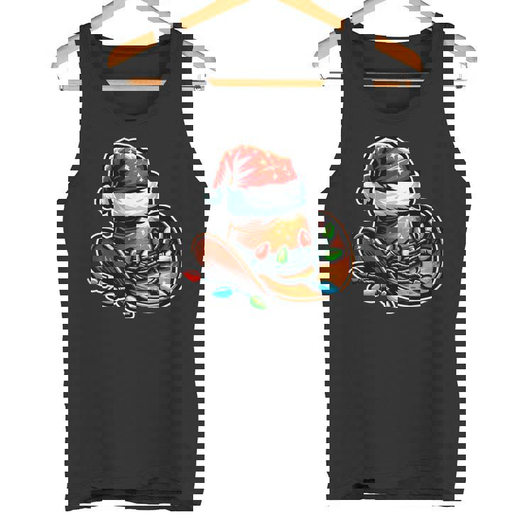 Cowboy Santa Hat Xmas Reindeer Rodeo Christmas In Texas Tank Top