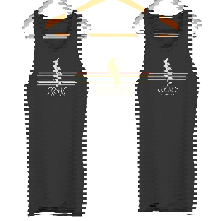 Cuervos Retro Hombres Cuervos Cuervo Negro Pájaro Cuervo Para Hombres Camiseta sin mangas