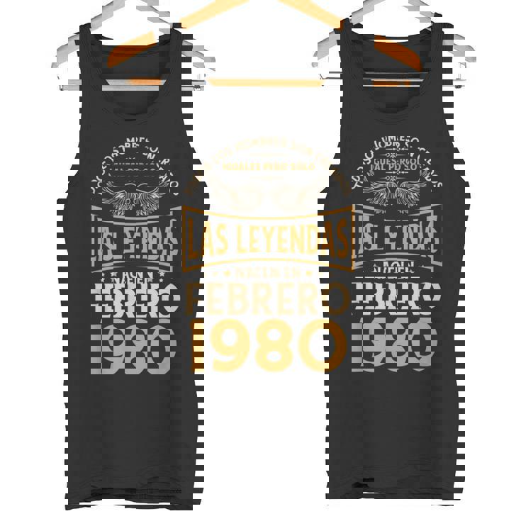 Cumpleaños Hombre Regalos Las Leyendas Febrero 1980 Camiseta sin mangas
