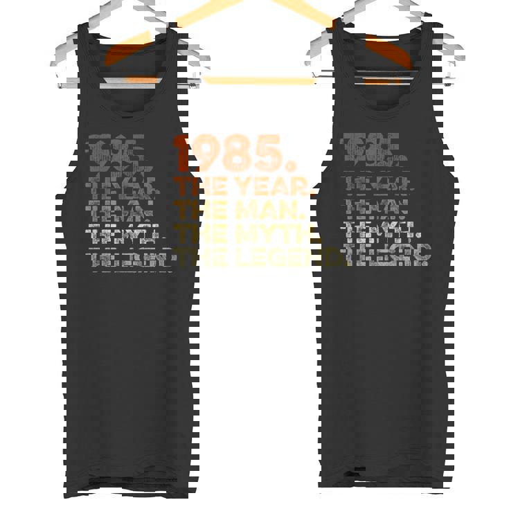 Cumpleaños Regalo Cosechaintage 1985 Year Man Myth Legend Camiseta sin mangas