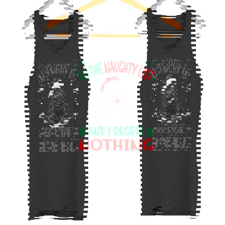 Cute Newfoundland Dog Christmas On The Naughty List And I Tank Top