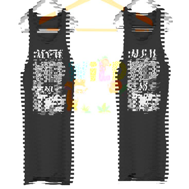 Dad Of The Wild And Two Zoo Safari Jungle Birthday Camiseta sin mangas