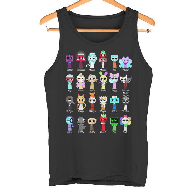 All Dandy's World Sprunki Toys Tank Top