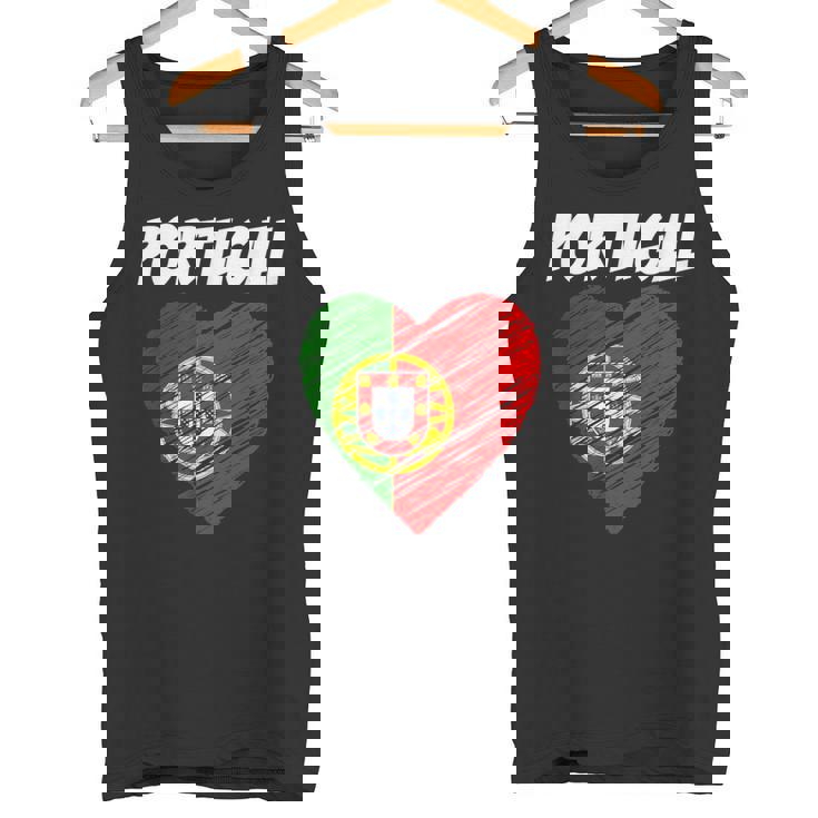 De La Bandera Del Corazón De Portugal I Love Portugal Camiseta sin mangas