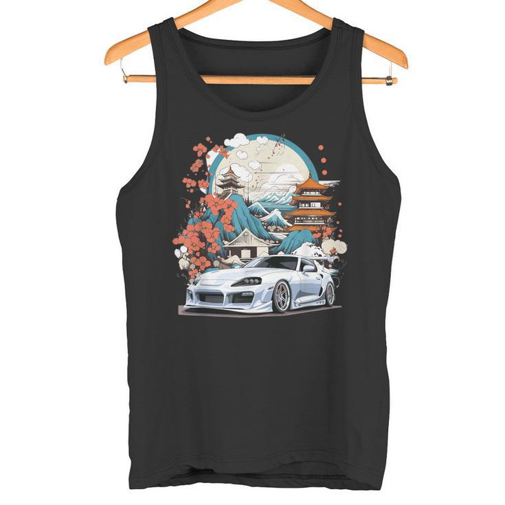 De Regalo 2Jz Moderna Blanca Supra Jdm Entusiasta Del Coche Camiseta sin mangas